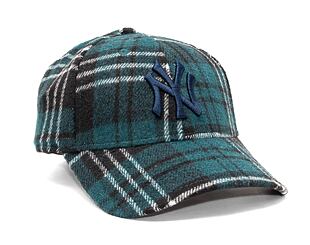 Kšiltovka New Era 9FORTY MLB Check New York Yankees Dark Green / Black