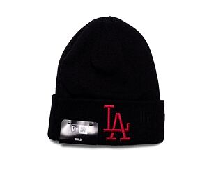 Dětský Kulich New Era MLB Kids League Essential Beanie Los Angeles Dodgers Black / Cardinal