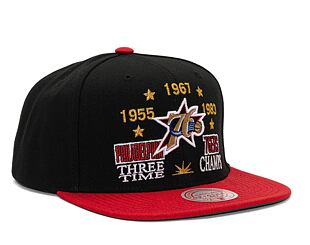 Kšiltovka Mitchell & Ness Nba Champ Is Here Snapback Hwc Philadelphia 76Ers Black
