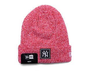 Dětský kulich New Era MLB Kids Team Cuff Beanie New York Yankees Heather Scarlet / Off White