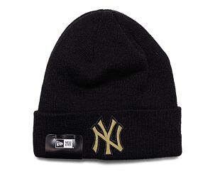 Kulich New Era MLB Metallic Badge Beanie New York Yankees Black / Metallic Gold