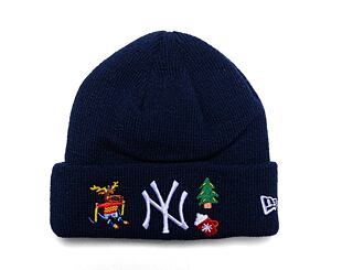 Dětský Kulich New Era MLB Kids Festive Cuff Knit New York Yankees Black / White