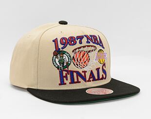 Kšiltovka Mitchell & Ness Nba Finals Remix Snapback Hwc Finals Lakers Vs. Celtics Off White