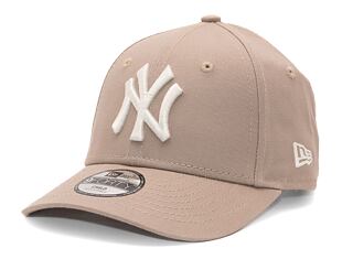 Dětská kšiltovka New Era 9FORTY Kids MLB League Essential New York Yankees Ash Brown / Off White