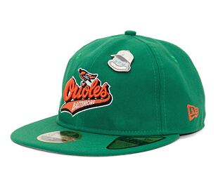 Kšiltovka New Era 59FIFTY MLB Coops Pin Retro Crown Baltimore Orioles Cooperstown Team Color