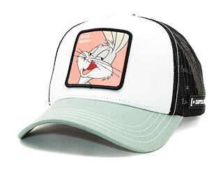 Kšiltovka Capslab Looney Tunes Trucker - Superior Bugs Bunny - White / Black / Mint
