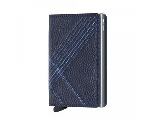 Peněženka Secrid Slimwallet Stitch Linea - Navy