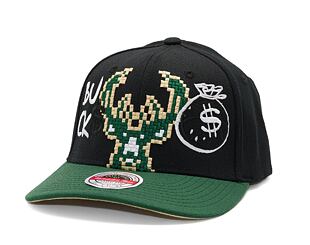 Kšiltovka Adam Wave - Custom NBA Money Bag - Milwaukee Bucks - Black/Green