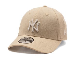 Dětská Kšiltovka New Era - MLB Linen 9FORTY - NY Yankees - Stone / White