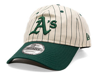 Kšiltovka New Era - MLB Pinstripe 9TWENTY - Oakland Athletics - Dark Green