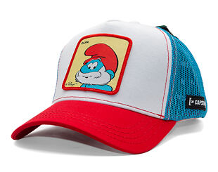 Kšiltovka Capslab - Smurfs Trucker - Papa - Red / Blue