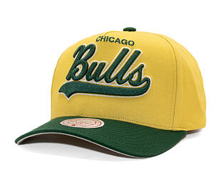 Kšiltovka Mitchell & Ness - Harvest Gold Pro Crown - Chicago Bulls - Gold/Green