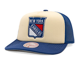 Kšiltovka Mitchell & Ness - NHL Vintage Block Trucker - New York Rangers - Cream