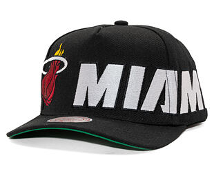 Kšiltovka Mitchell & Ness - NBA Busted Pro - Miami Heat - Black