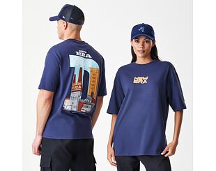 Triko New Era - Branded Location Oversized Tee - Navy