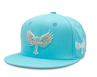 Kšiltovka Reflection Luxury Shine Loud Snapback - Baby Blue / White