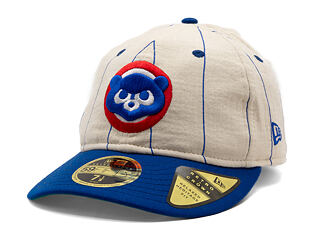 Kšiltovka New Era - MLB Retro Linen Pinstripe 59FIFTY Retro Crown - Chicago Cubs - Team Color