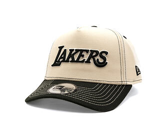 Kšiltovka New Era - NBA City Icon 9FORTY A-Frame - LA Lakers - Cream / Black