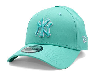 Kšiltovka New Era - MLB League Essential 9FORTY - NY Yankees - Green / Sky Blue
