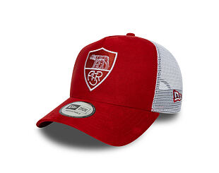 Kšiltovka New Era - Faux Suede 9FORTY A-Frame Trucker - AS Roma - Red