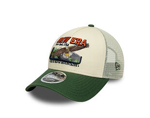 Kšiltovka New Era - Branded Graphic 9FORTY M-CROWN A-Frame Trucker - Cream / Cilantro Green