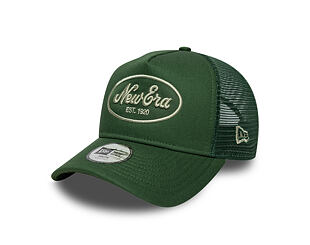 Dětská Kšiltovka New Era - Branded Oval Patch 9FORTY A-Frame Trucker - Cilantro Green / Soft Grass