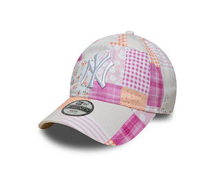 Dětská Kšiltovka New Era - MLB Patchwork 9TWENTY - NY Yankees - Blush Pink / Fuchsia