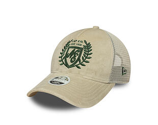 Dámská Kšiltovka New Era - Branded Velour 9FORTY M-CROWN A-Frame Trucker - Cream