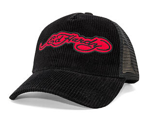 Kšiltovka Ed Hardy - Embroidery Applique Cord 5 Panel Trucker Cap - Black