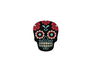 Nažehlovačka Monoquick - Lebka Los Muertos 3,6 x 3 cm