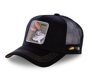 Kšiltovka Capslab - Trucker Looney Tunes - Bugs Bunny - Black