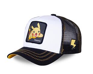 Kšiltovka Capslab - Trucker Pokémon - Pikachu - Black / White