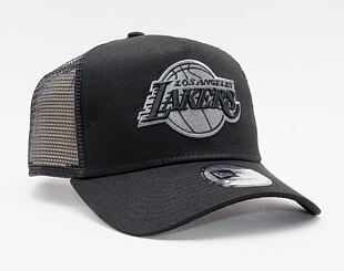 Kšiltovka New Era - NBA Black on Black 9FORTY Trucker - LA Lakers - Black
