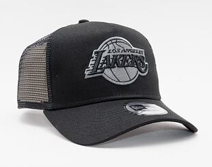 Kšiltovka New Era 9FORTY A-Frame Trucker NBA Black on Black Team Logo Los Angeles Lakers - Black