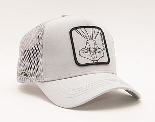 Kšiltovka Capslab - Trucker Looney Tunes - Bug Bunny - Silver Grey