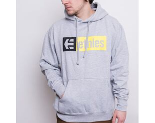 Mikina ETNIES New Box Hoodie Grey/Black/Yellow