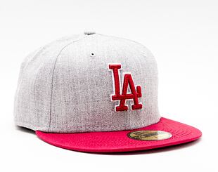 Kšiltovka New Era 59FIFTY MLB Heather Contrast 5 Los Angeles Dodgers Fitted Heather Gray