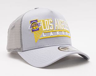 Kšiltovka New Era 9FORTY Trucker Wordmark Graphic Los Angeles Lakers Snapback Gray