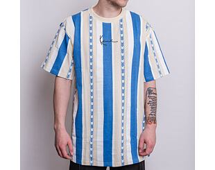 Triko Karl Kani Small Signature Stripe Tee blue