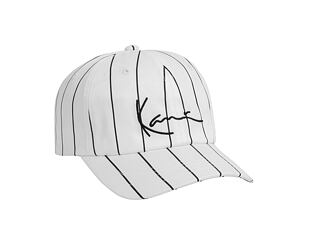 Kšiltovka Karl Kani Signature Pinstripe Cap white/black