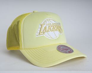 Kšiltovka Mitchell & Ness Los Angeles Lakers Pastel Trucker Snapback Yellow