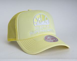 Kšiltovka Mitchell & Ness Seattle Supersonics Pastel Trucker Snapback HWC Yellow