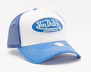 Kšiltovka Von Dutch Boston Trucker Cotton Twill White/Blue