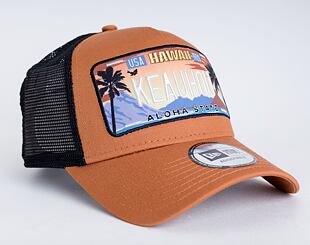 Kšiltovka New Era 9FORTY A-Frame Trucker License Plate Hawaii - Keauhou Snapback Toffee