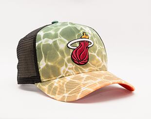 Kšiltovka New Era 9FORTY A-Frame Trucker NBA Summer City Miami Heat Snapback Pool Camo