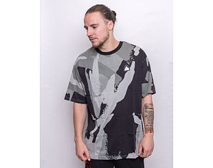 Triko New Era All Over Print Patch Oversized Tee Black / Grey