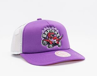 Kšiltovka Mitchell & Ness Off The Backboard Trucker Hwc Toronto Raptors Purple / White