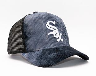 Kšiltovka New Era 9FORTY A-Frame Trucker MLB Tie Dye Cord Trucker Chicago White Sox Black