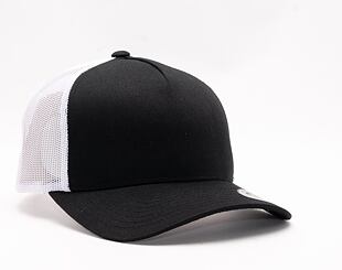 Kšiltovka Yupoong 5-Panel Retro Trucker 2-Tone Cap Black / White