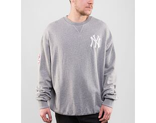 Mikina New Era MLB Heritage Crew New York Yankees Heather Grey / White